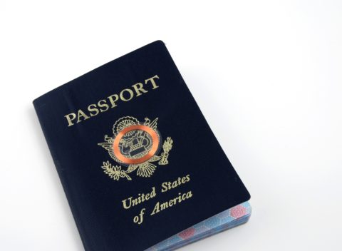 Pictures of a rfid tag embedded in a passport for safety purposes